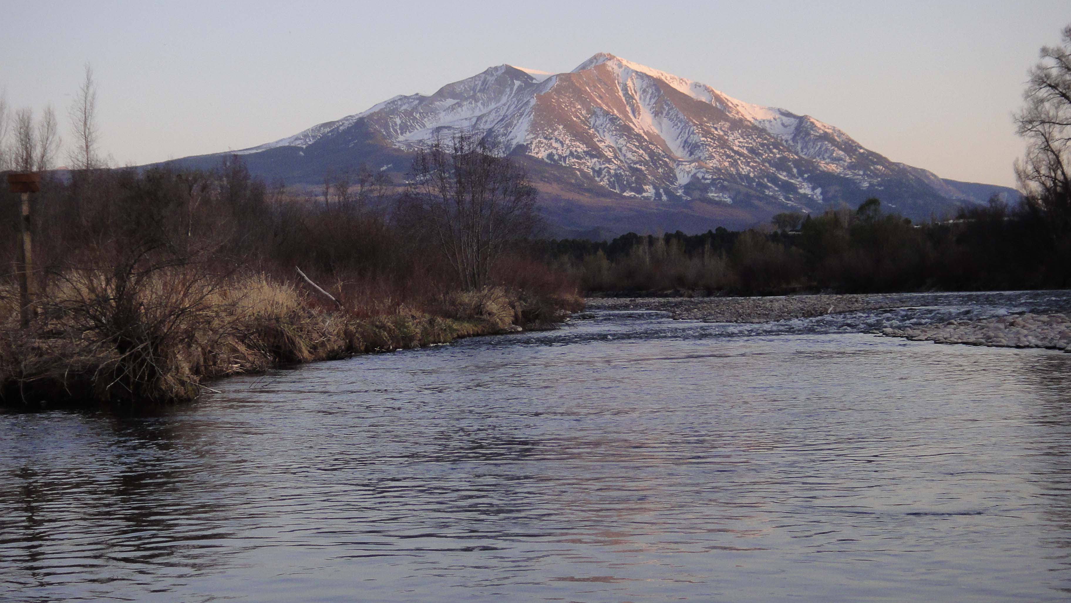 The majestic Roaring Fork River